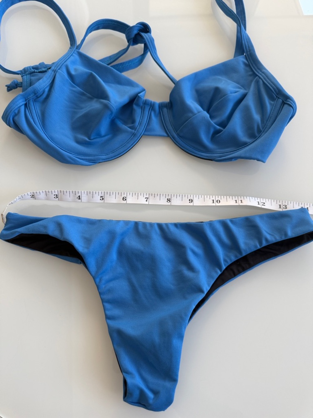 Classic Royal Blue Underwire Bikini Set for Women